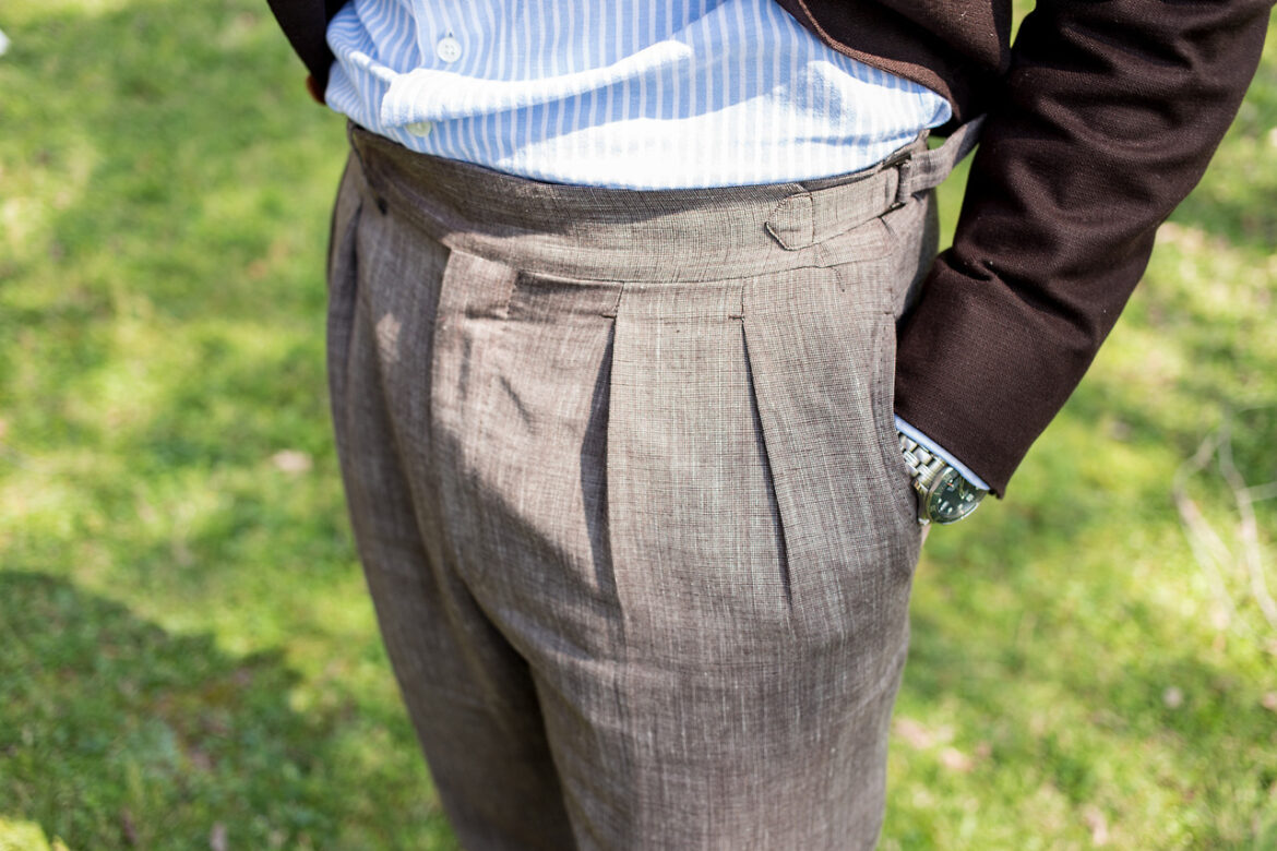 trouser pleats