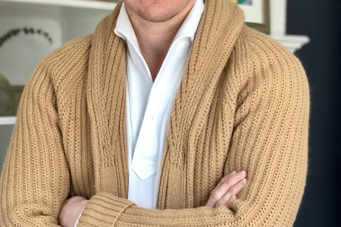 kent wang shawl cardigan
