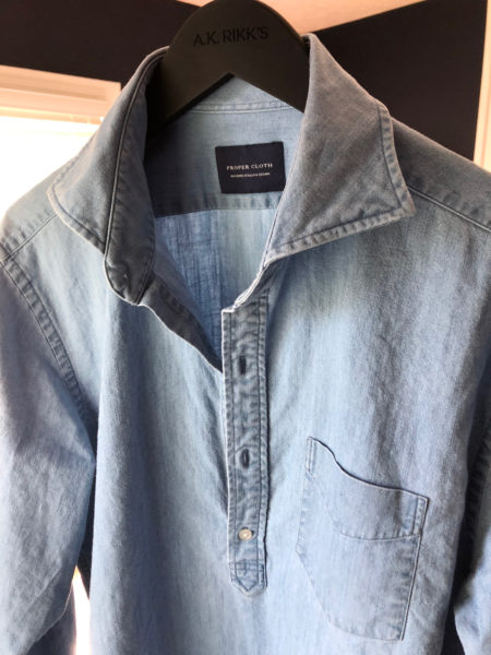 Update on My Washed Denim Proper Cloth Shirt, or: How to Bleach A Denim ...