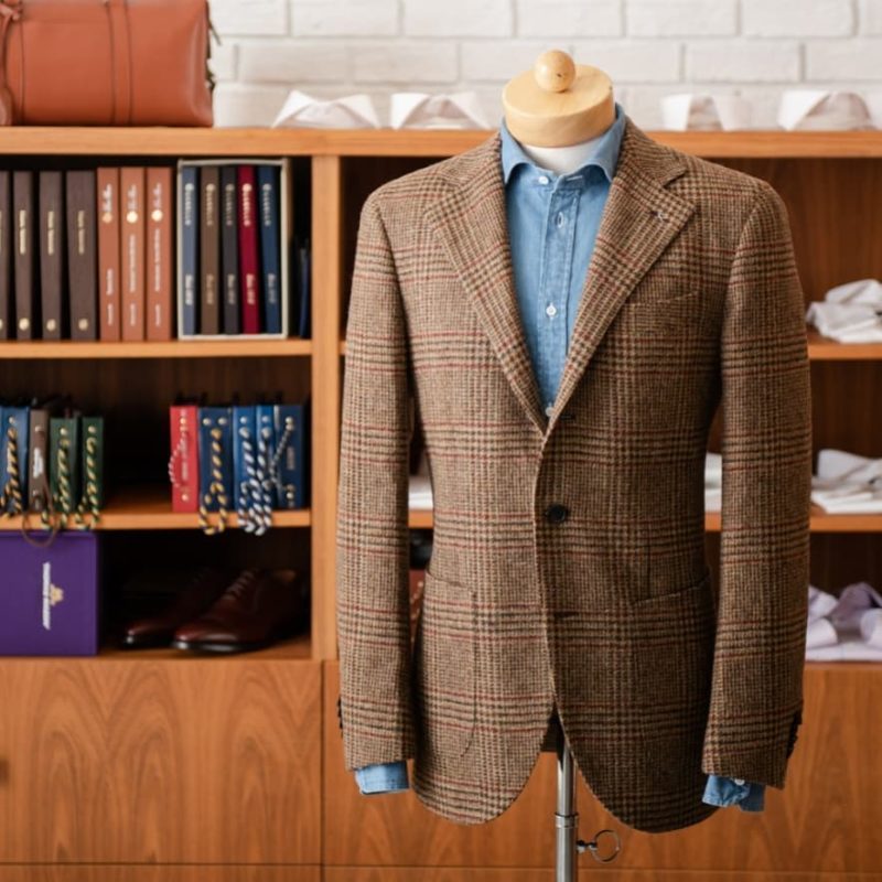 abraham moon tweed jacket