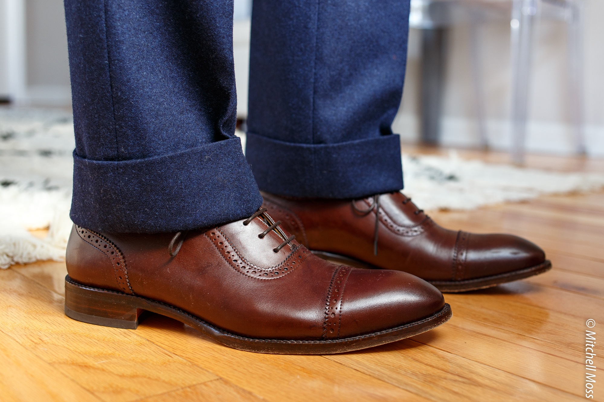 Menswear Musings Beckett Simonon Durant Brown Brogue Oxford Shoe Review