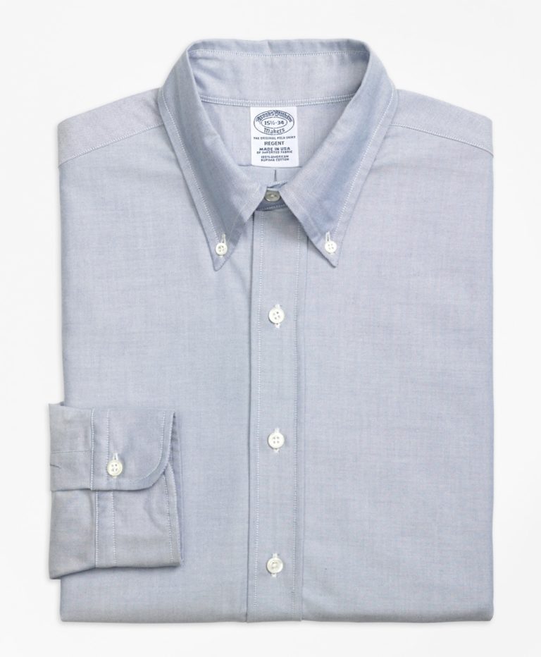 Brooks Brothers Men's Non-Iron Oxford Shirt - Long Sleeve Button-Down Collar, Classic Fit 4 thumbnail image