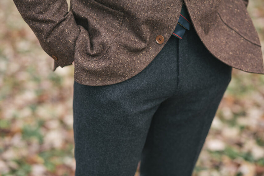 Slim Dark Grey Chino Pants | Dapper Boi